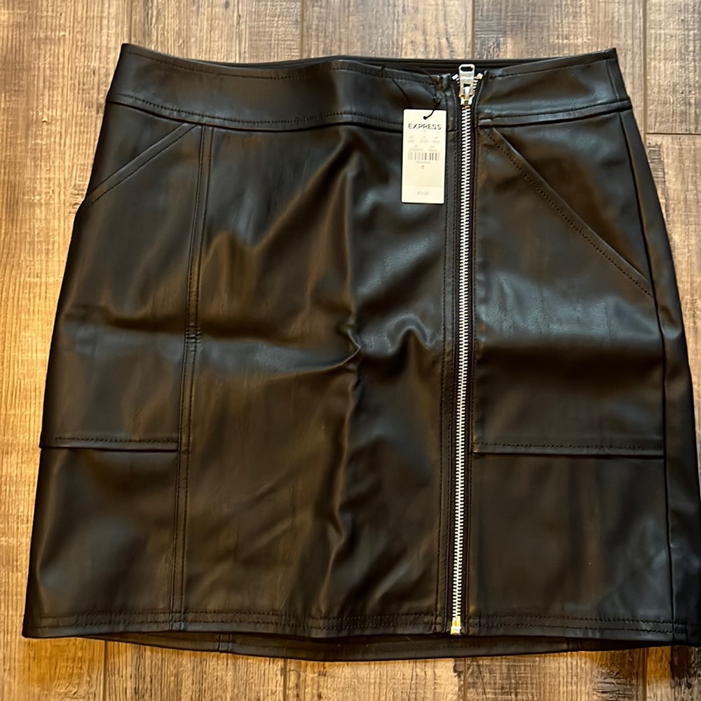 Express Leather Skirt